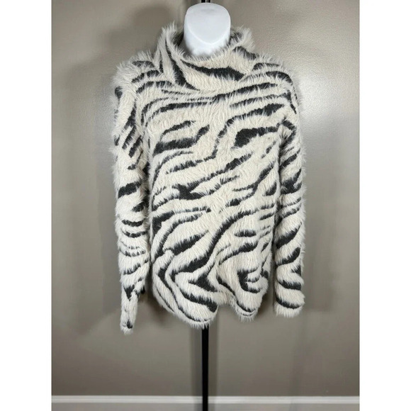 Philosophy Sweater WomenSize Large Striped Long Sleeve Soft Knit Pullover NWOT - Picture 1 of 8